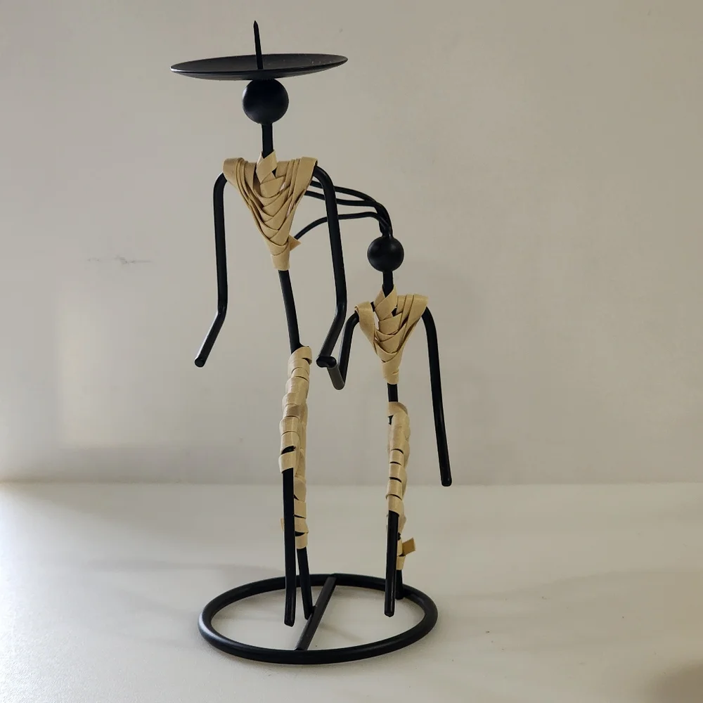 Cobble Creek Wire Figure‎ Candle Holder Set of 3 pcs